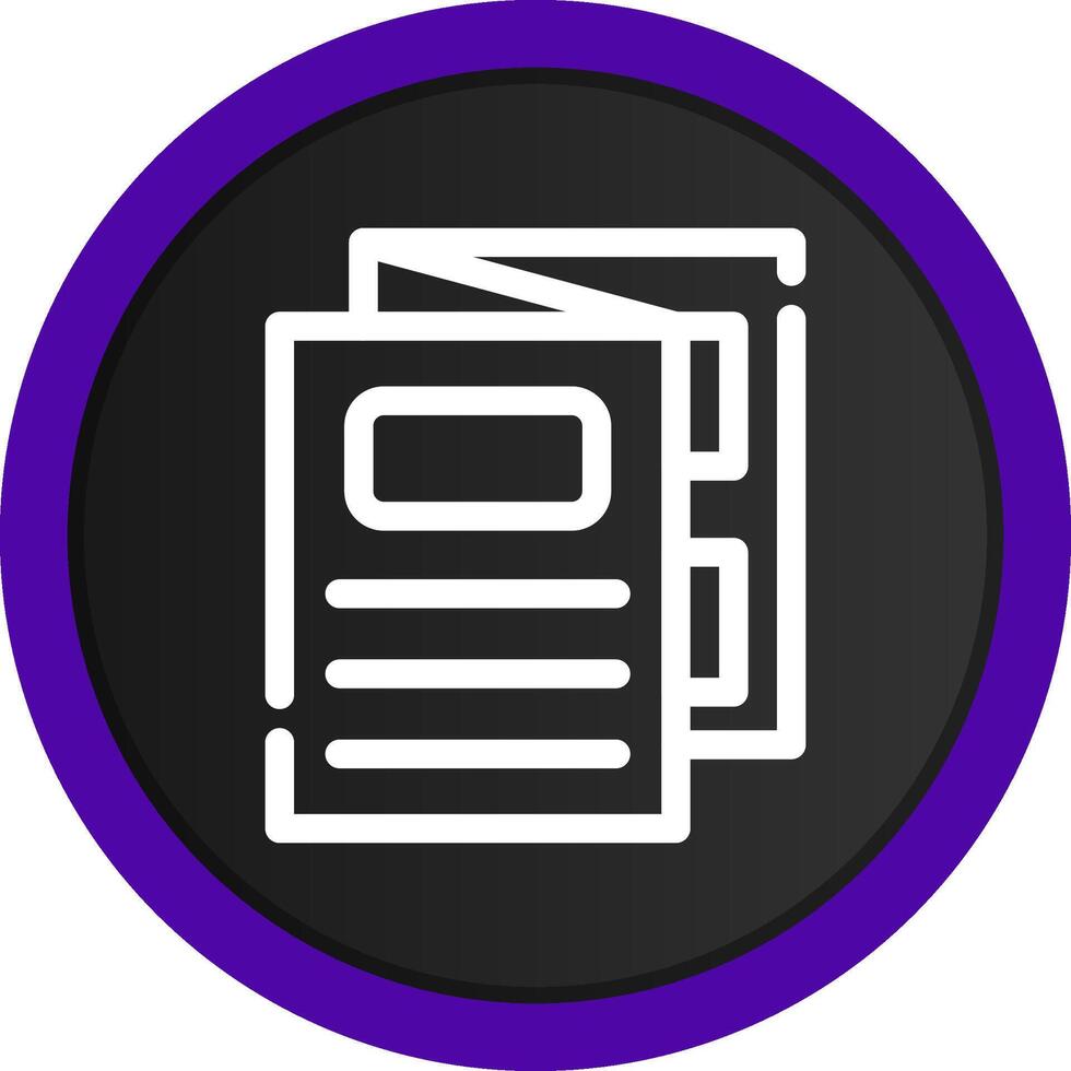 Brochure Creative Icon Design vector