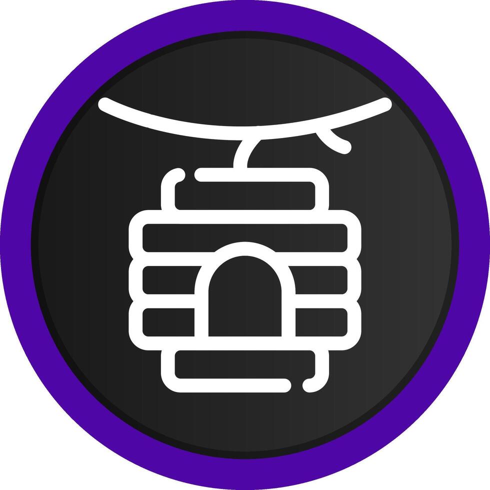 Bee Hive Creative Icon Design vector
