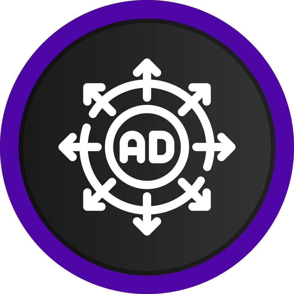 Advertising Submission Creative Icon Design vector