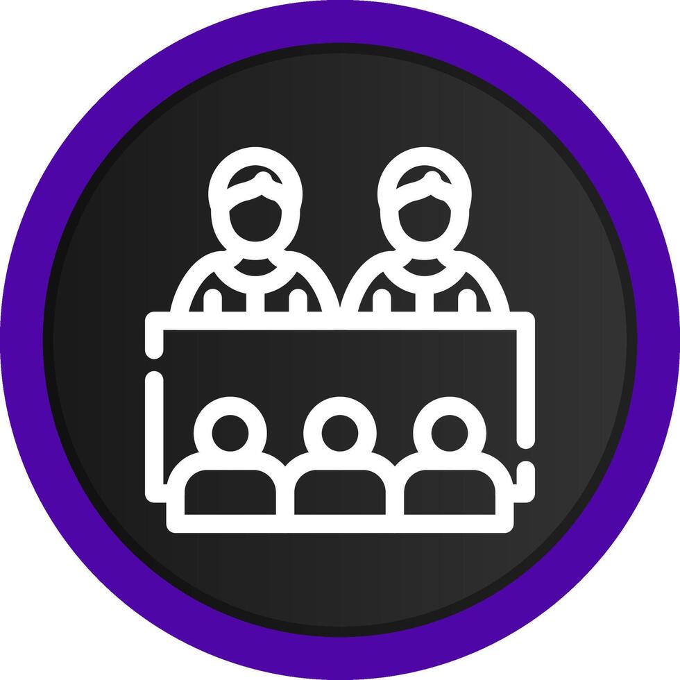 Company Meeting Creative Icon Design vector