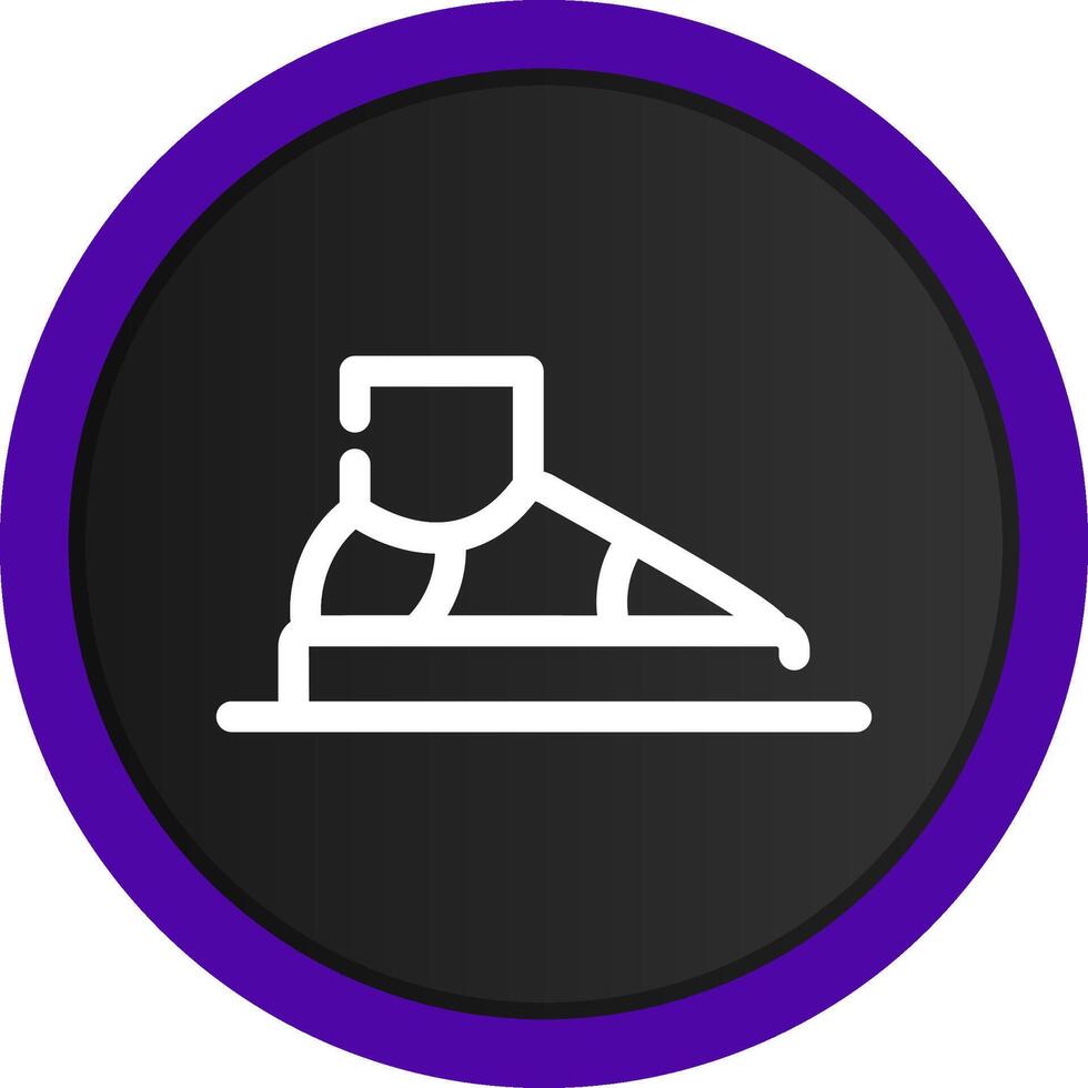 diseño de icono creativo de zapatillas vector