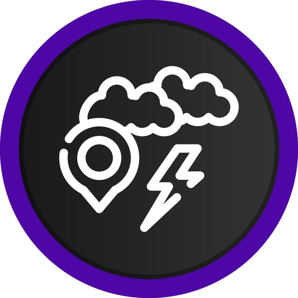 Storm Location Creative Icon Design vector