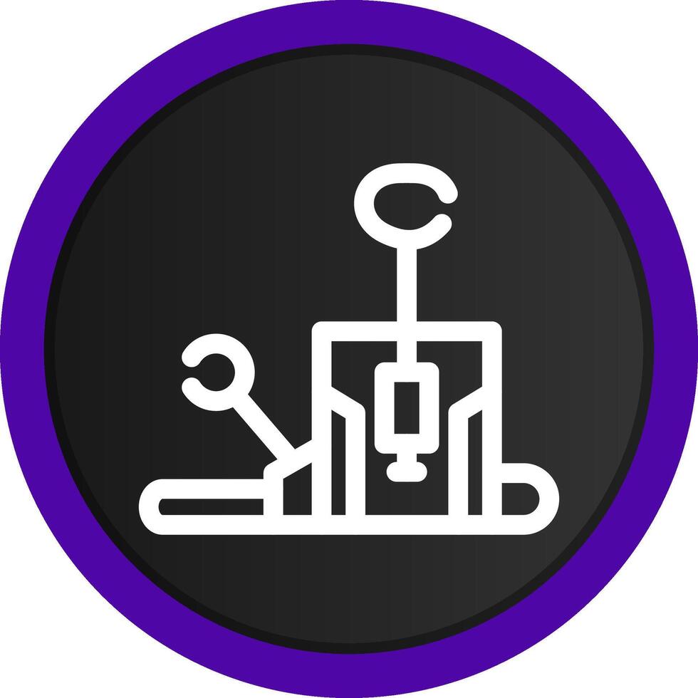 Pilates Chair Creative Icon Design vector