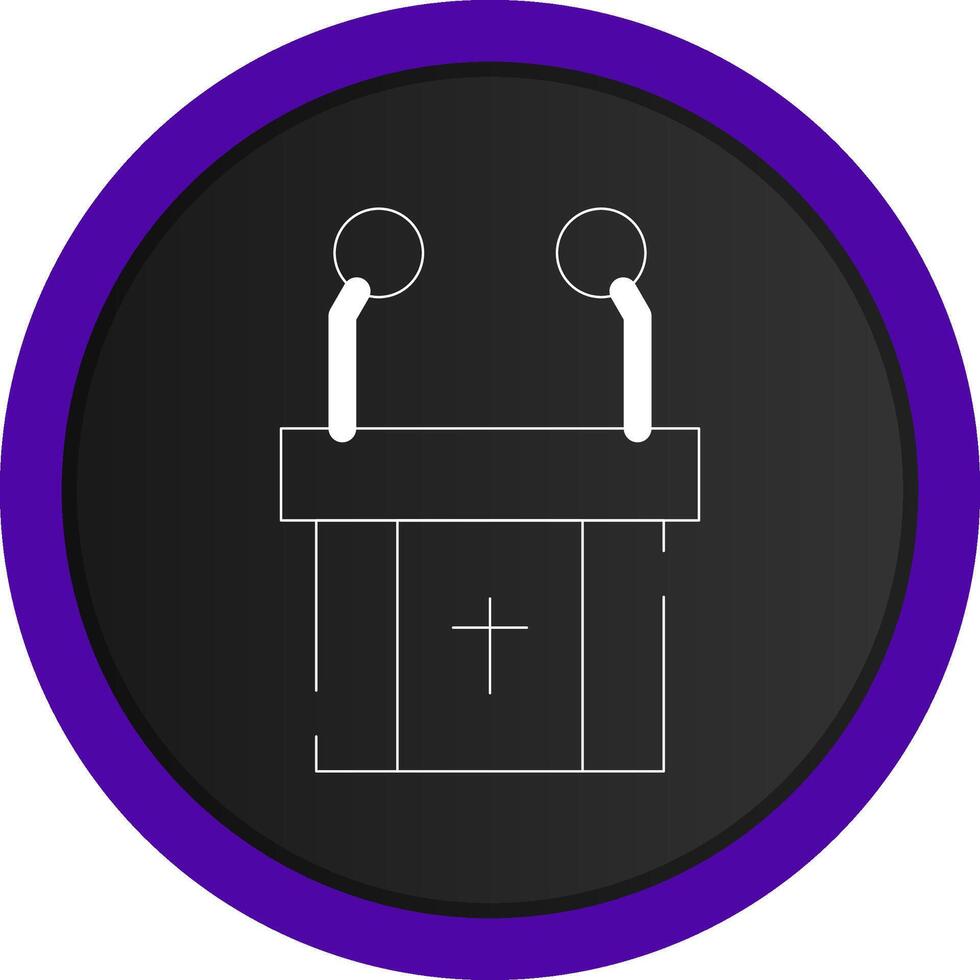 Pulpit Creative Icon Design vector