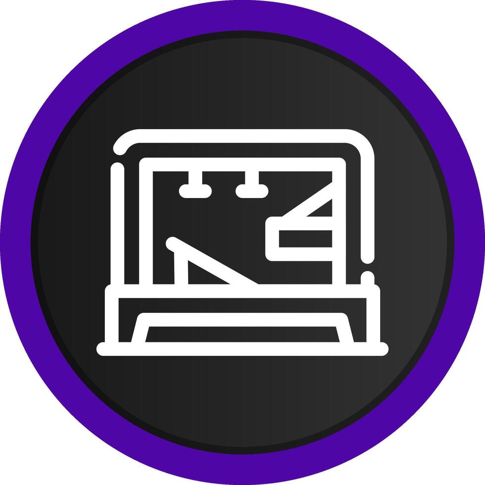 Pilates Tower Creative Icon Design vector