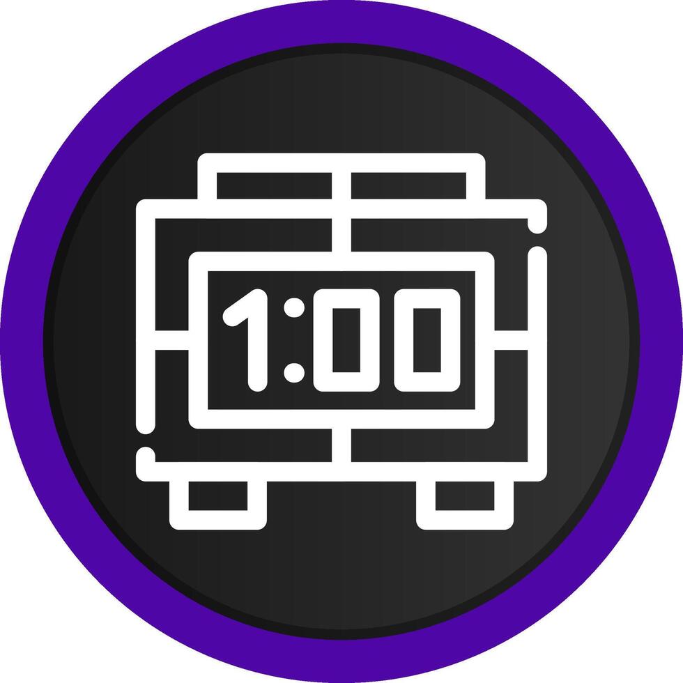 Digital Clock Creative Icon Design vector