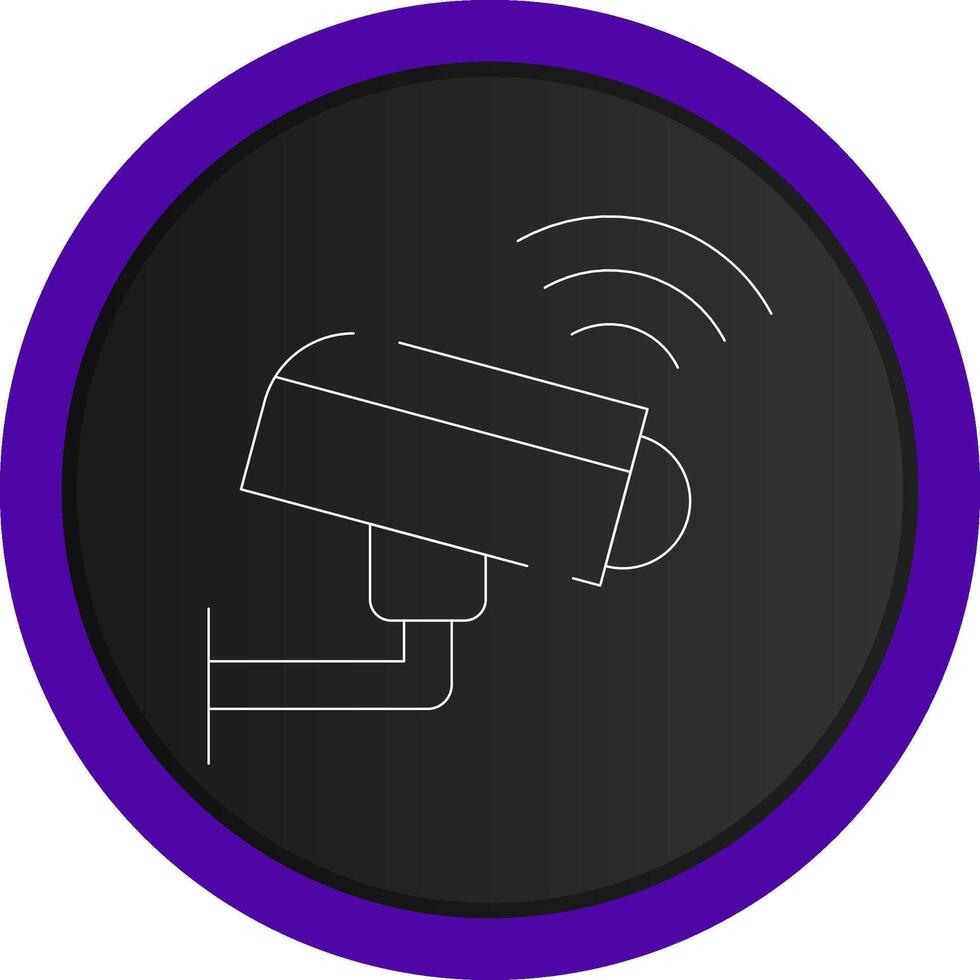 Smart CCTV Creative Icon Design vector