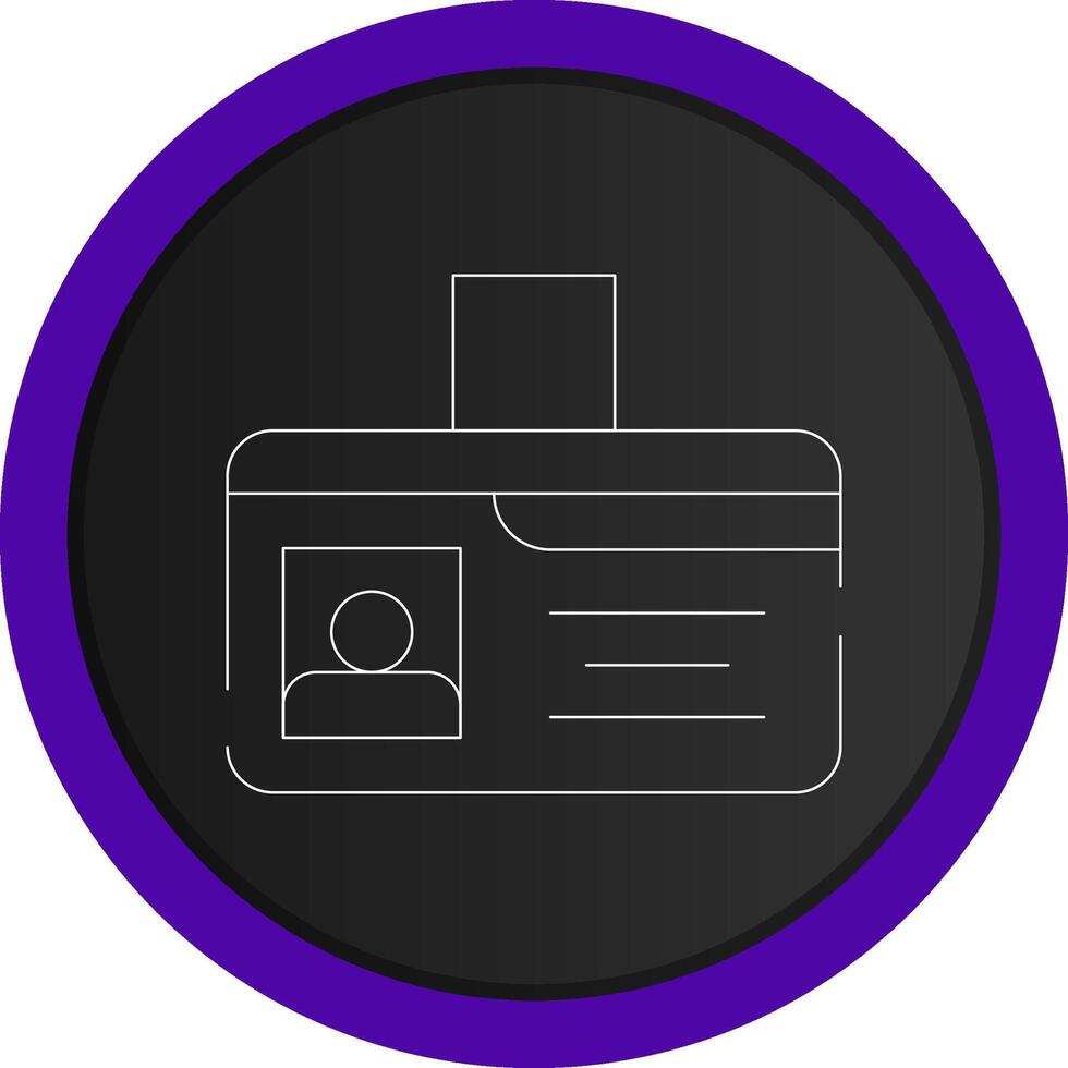 Identification Card Creative Icon Design vector