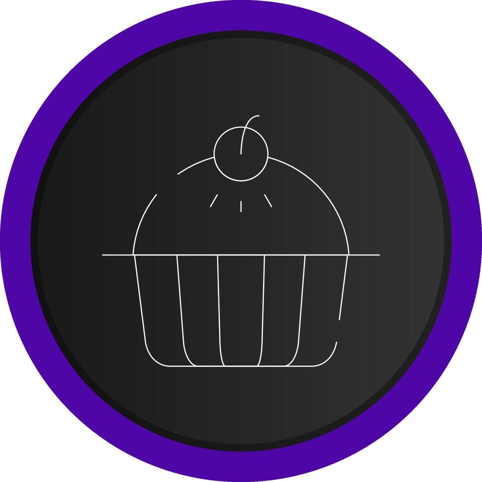 diseño de icono creativo de pastel de manzana vector