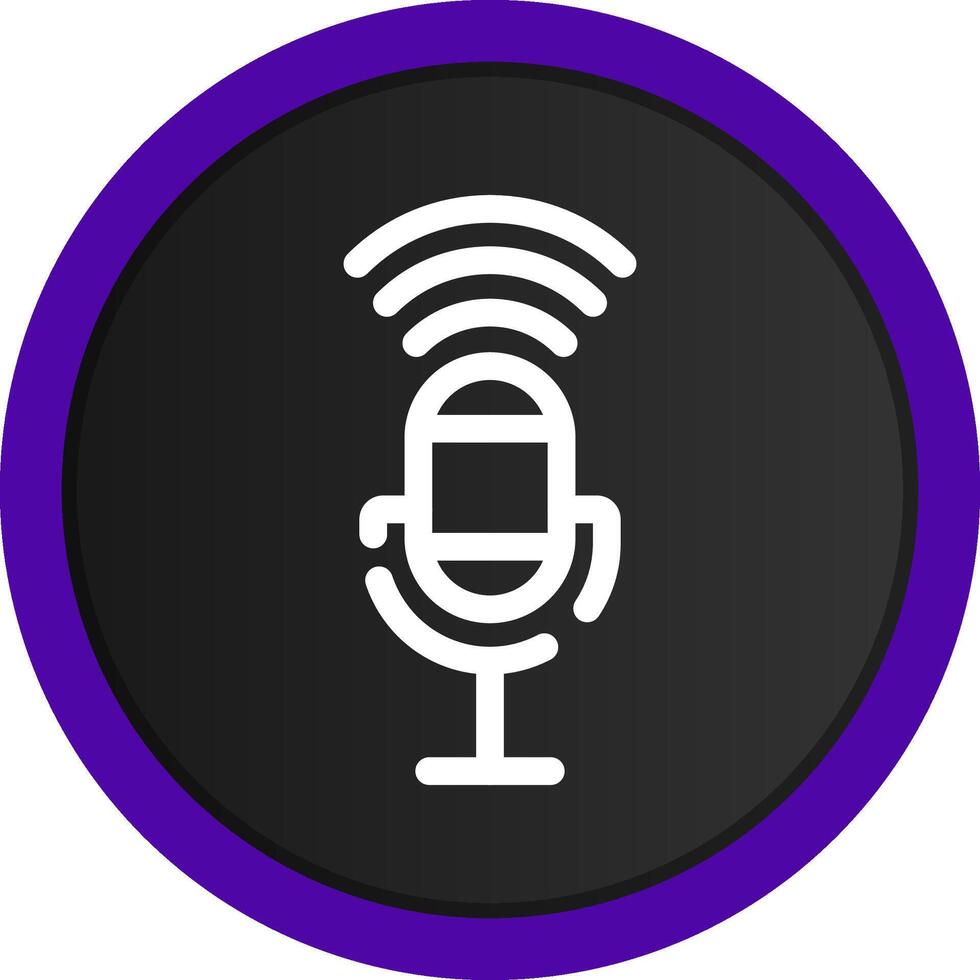 Voice Control Creative Icon Design vector