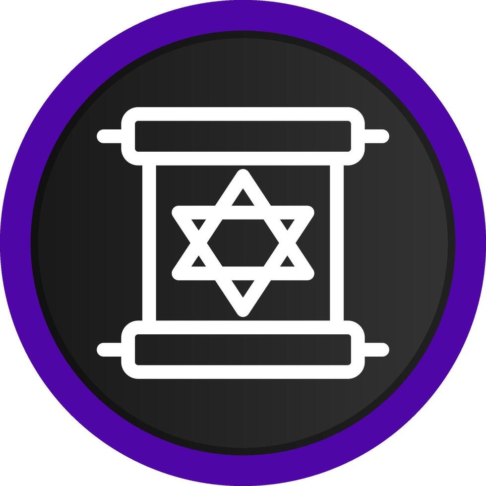 Scroll torah Creative Icon Design vector