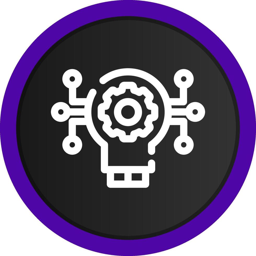 Technology Disruption Creative Icon Design vector
