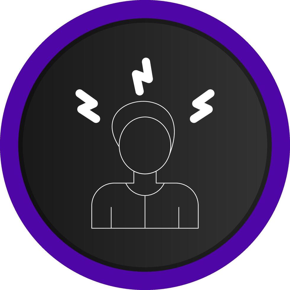 Stress Creative Icon Design vector