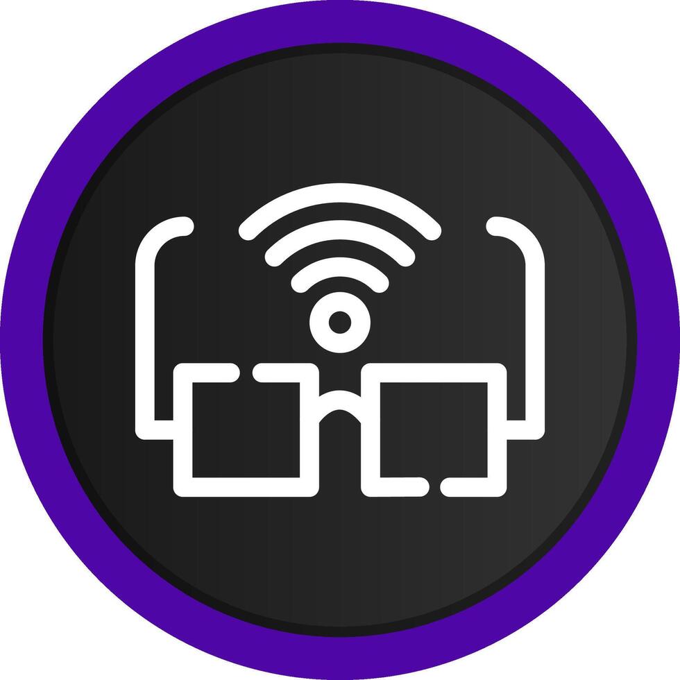 Smart Glasses Creative Icon Design vector