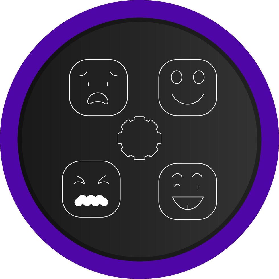 Perceiving Emotions Creative Icon Design vector