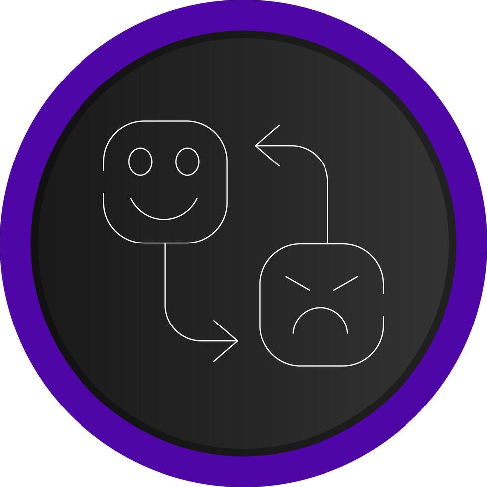 Mood Swing Creative Icon Design vector