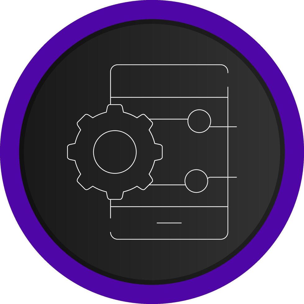 Project Management App Creative Icon Design vector