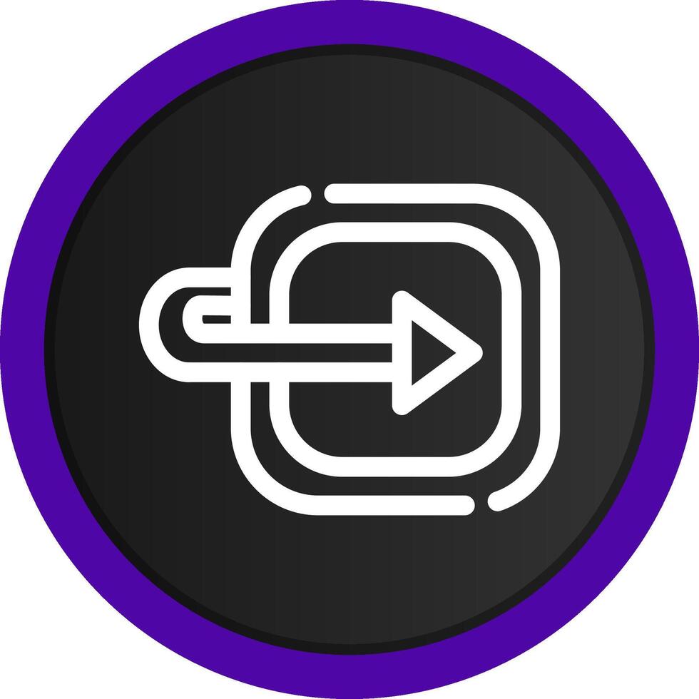 Moving Forward Creative Icon Design vector