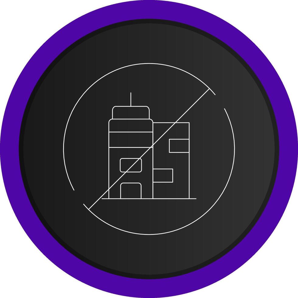 No Commute Creative Icon Design vector