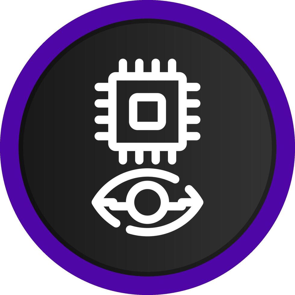 Eye Augmentation Creative Icon Design vector