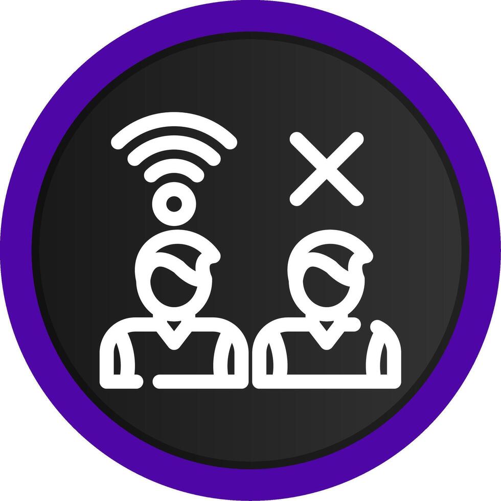 Digital Divide Creative Icon Design vector