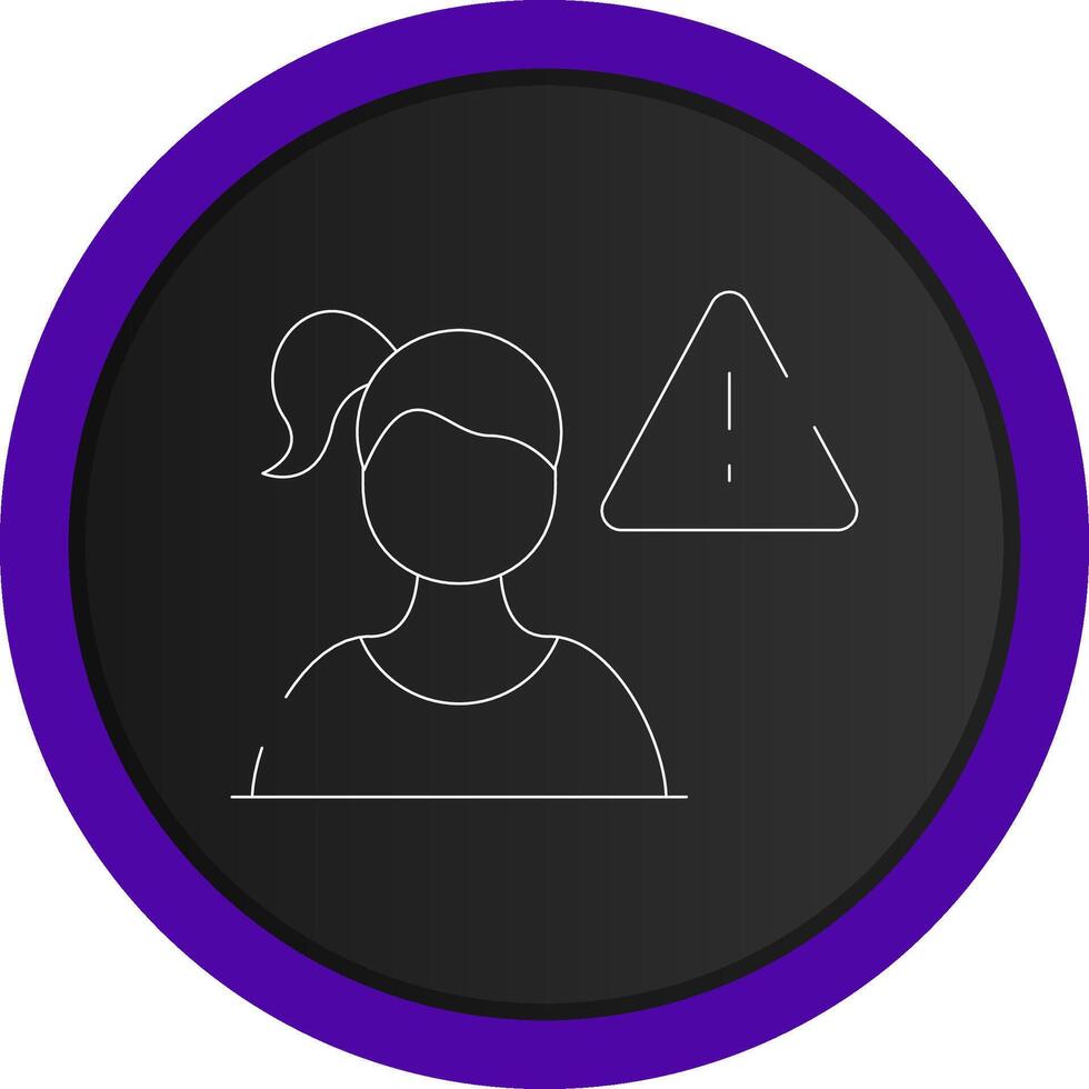 Cautious Creative Icon Design vector
