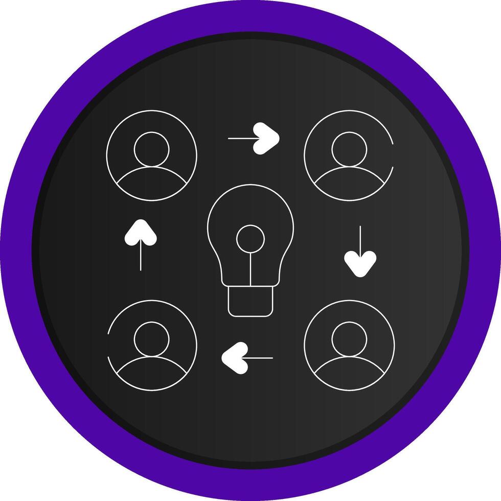 Collaboration Creative Icon Design vector
