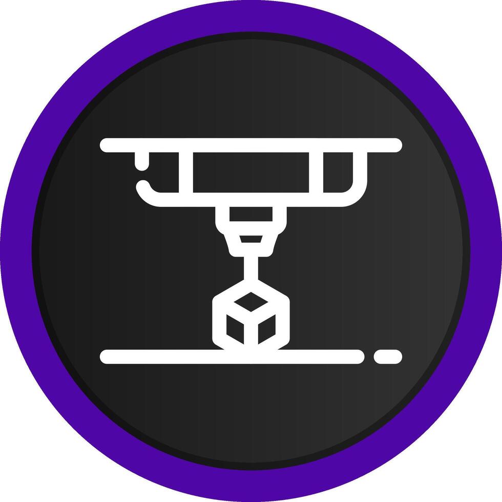3D Printing Creative Icon Design vector