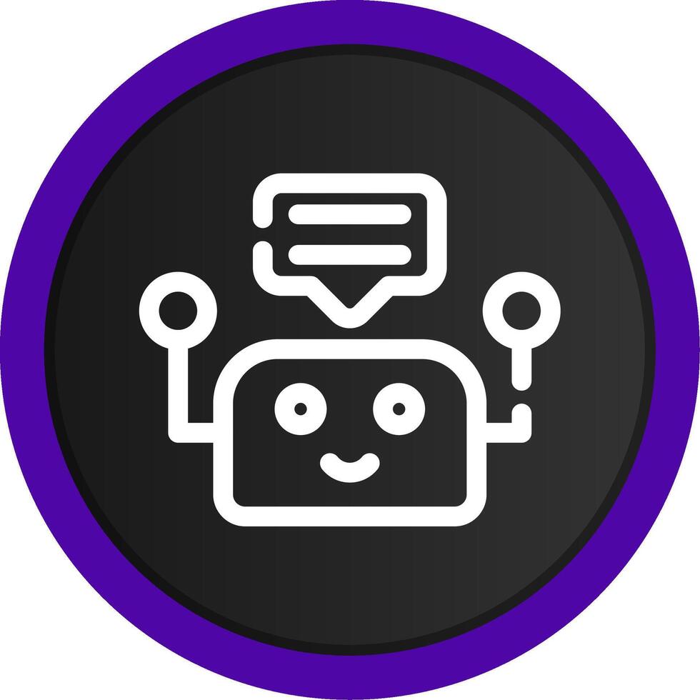 Chatbot Creative Icon Design vector
