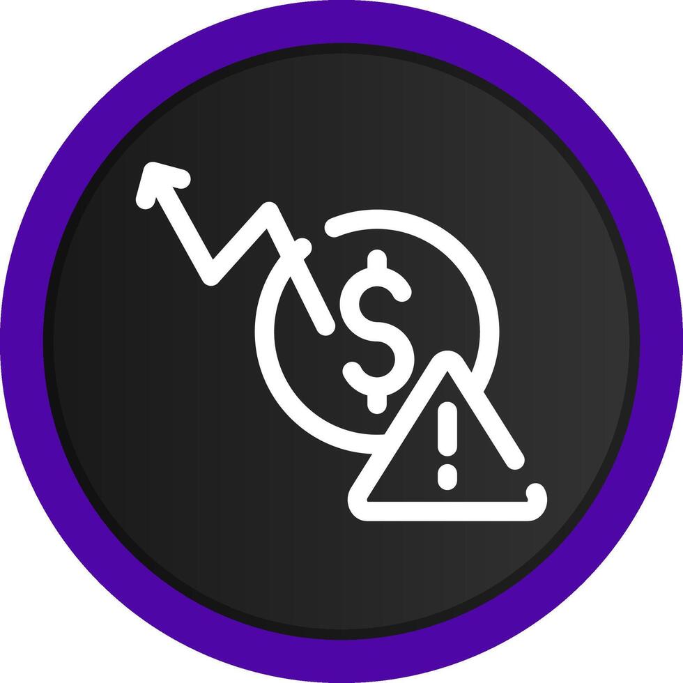 Macroeconomic Risk Creative Icon Design vector