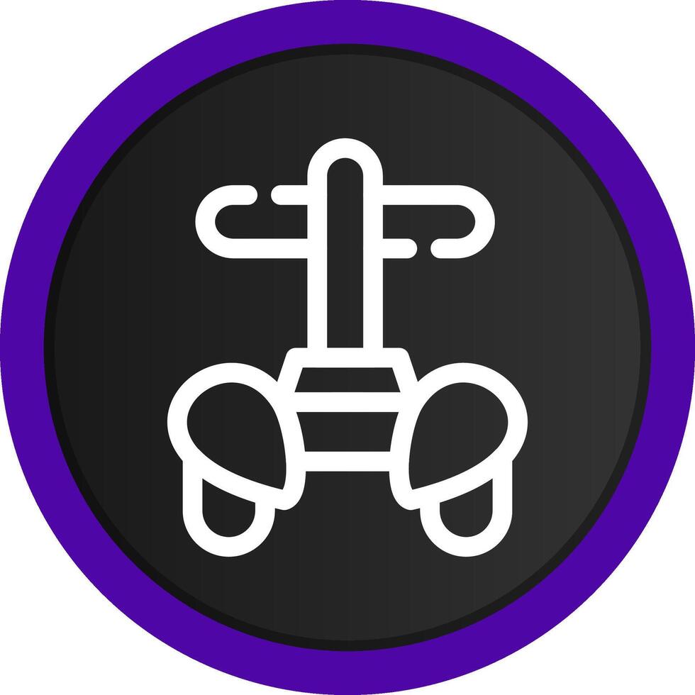 Police Segway Creative Icon Design vector