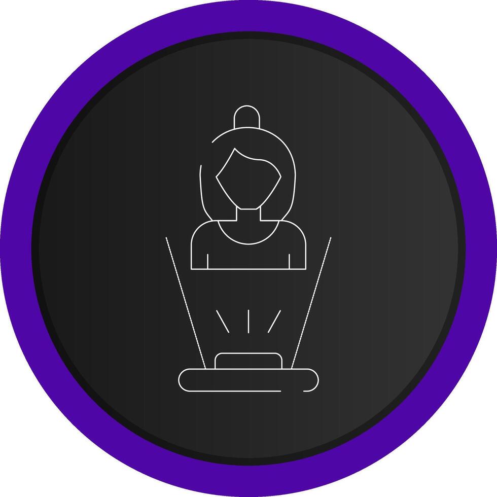 Hologram Creative Icon Design vector