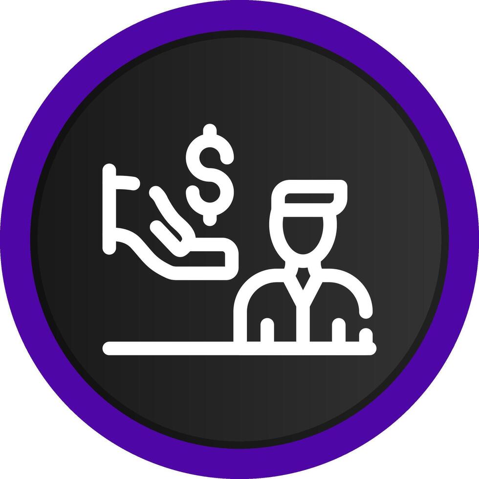 Dealer Prep Fees Creative Icon Design vector