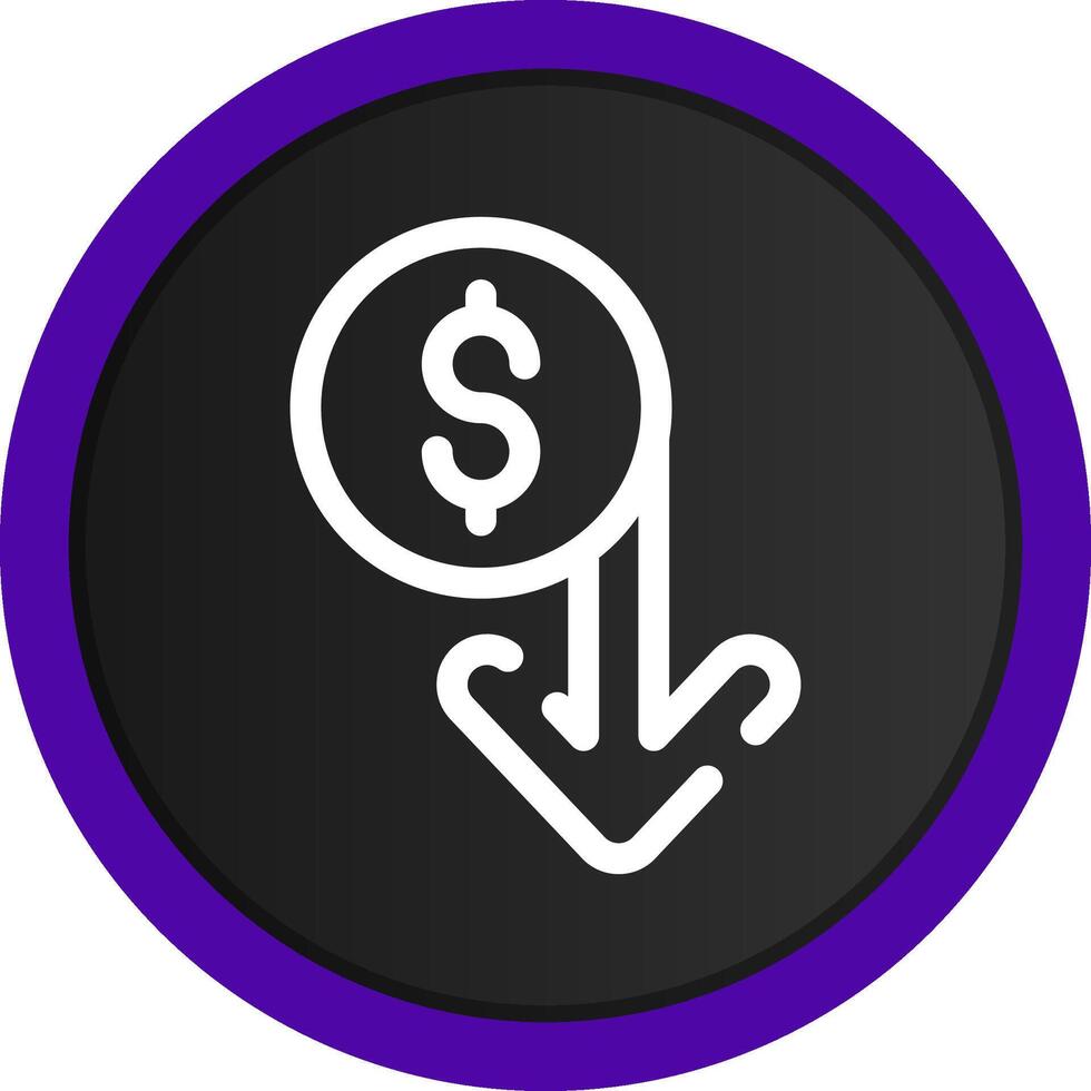 Capitalized Cost Reduction Creative Icon Design vector