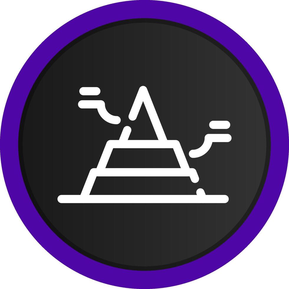 Basic Pyramid Creative Icon Design vector