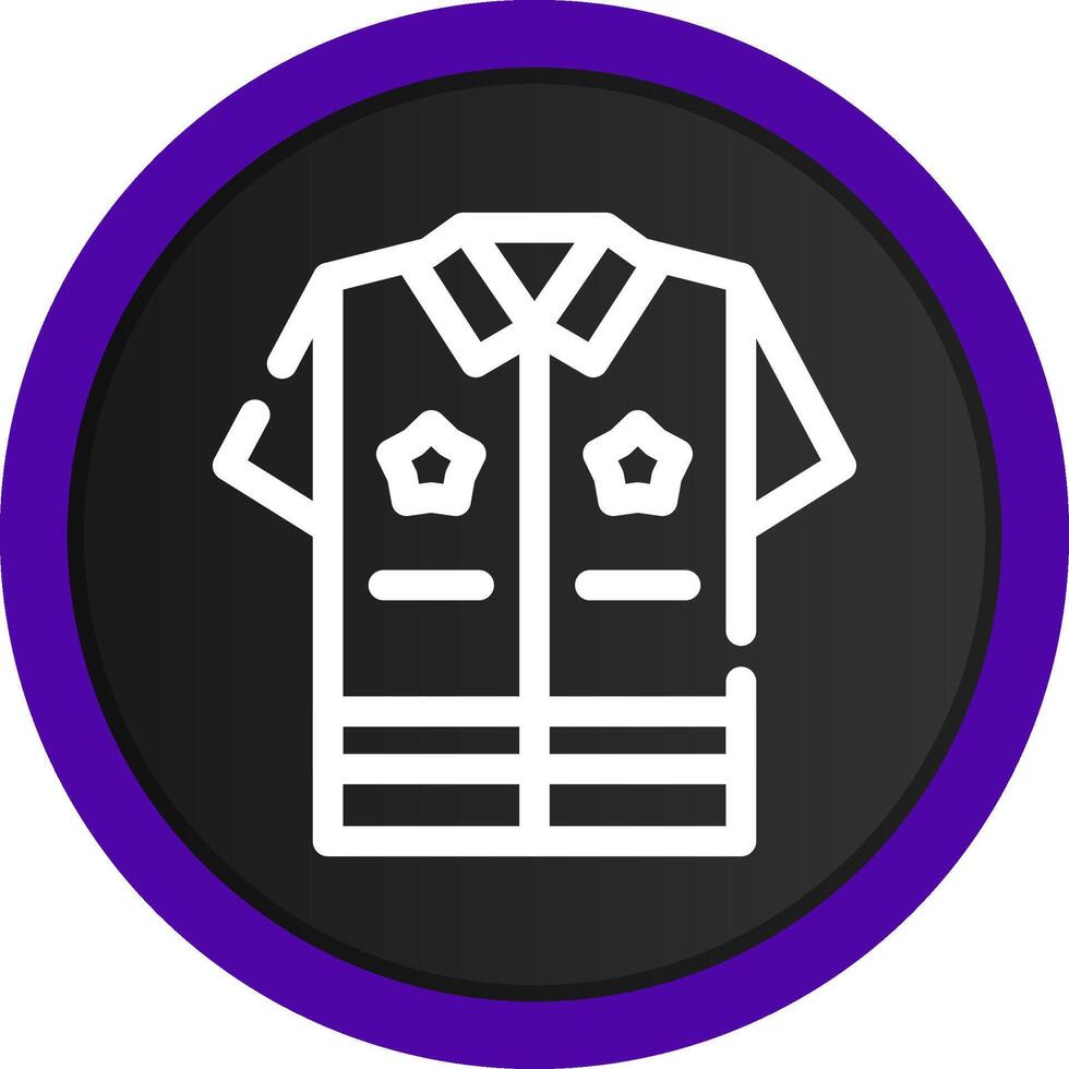 Police Uniform Creative Icon Design vector
