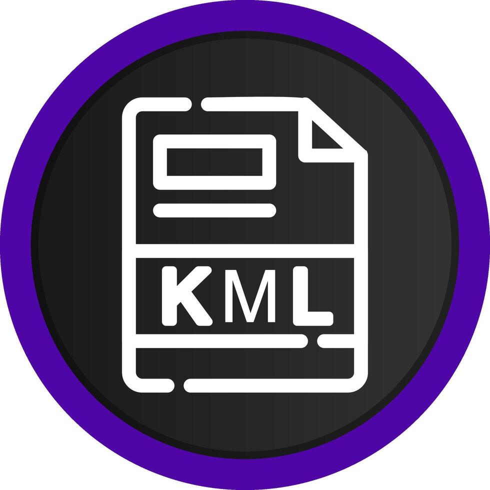 KML Creative Icon Design vector