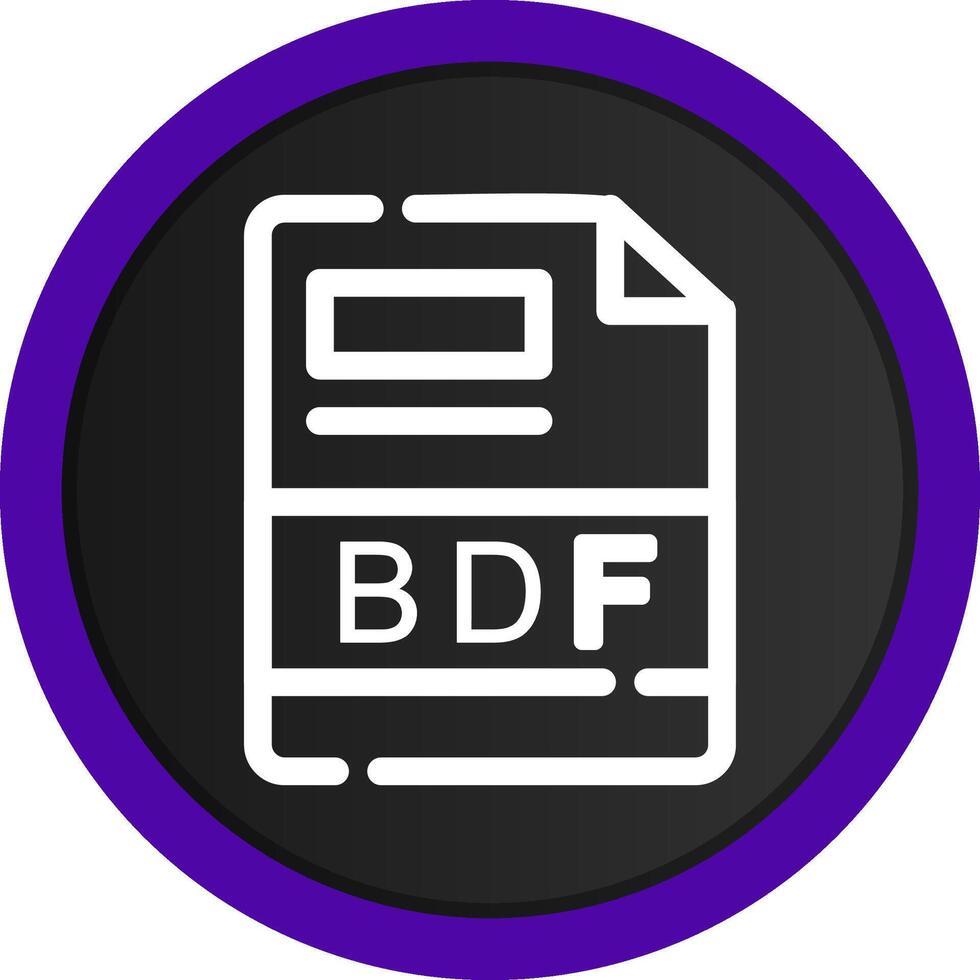 BDF Creative Icon Design vector