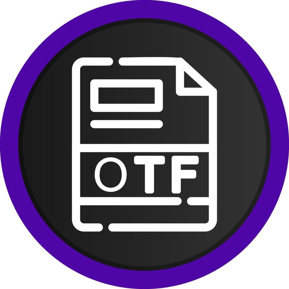 OTF Creative Icon Design vector