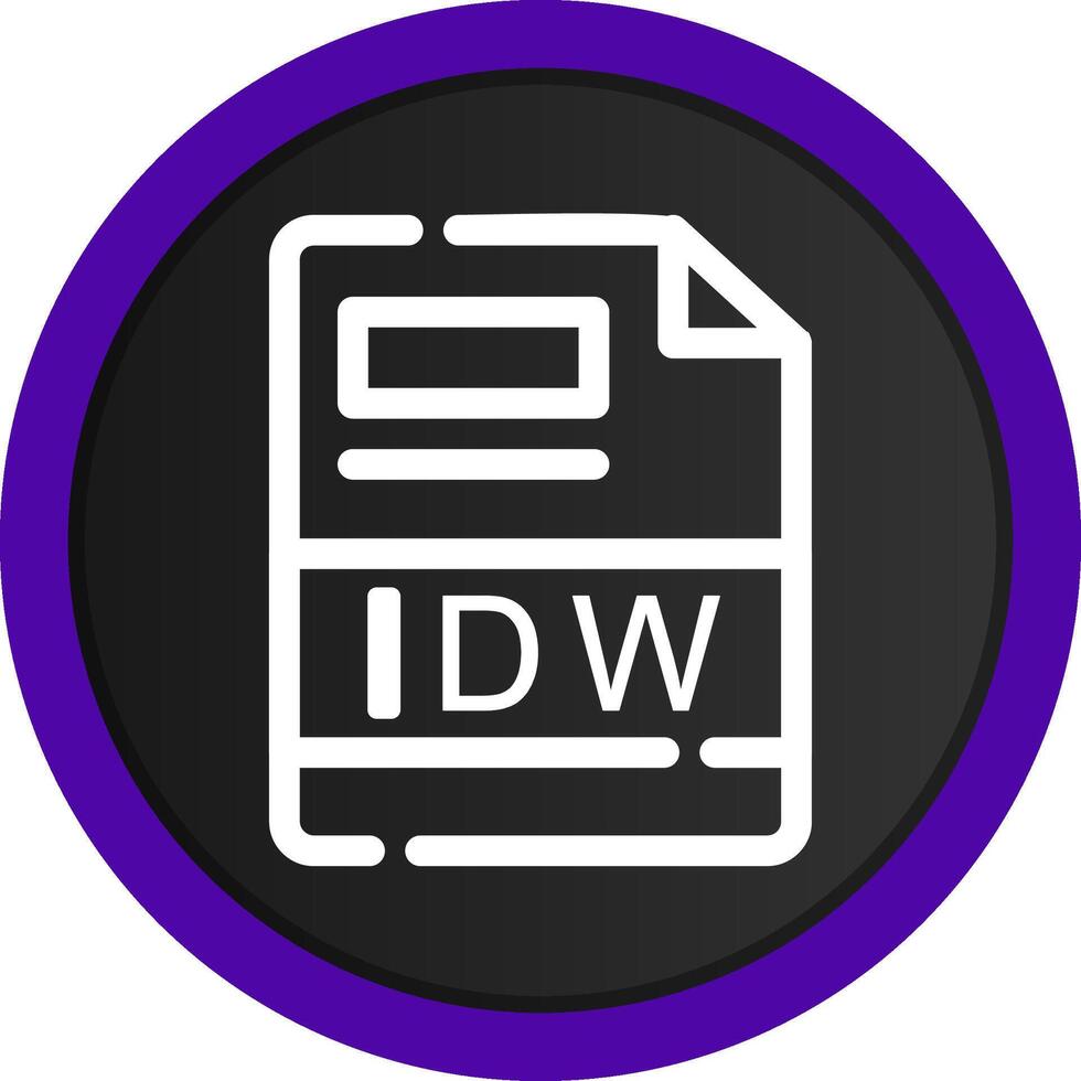 idw creativo icono diseño vector