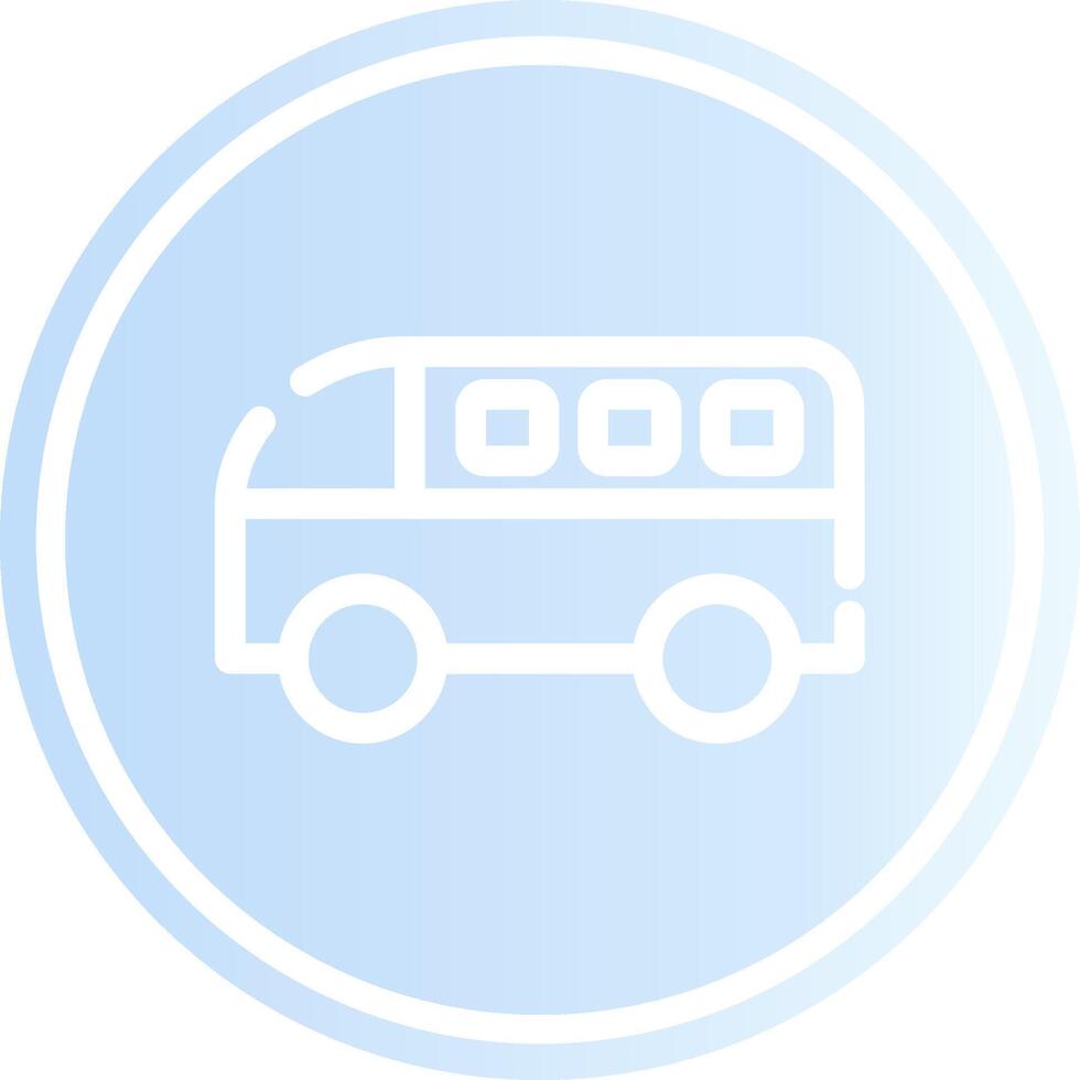 Minivan Creative Icon Design vector