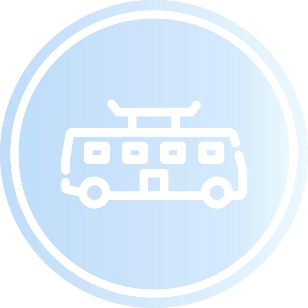 Tramcar Creative Icon Design vector