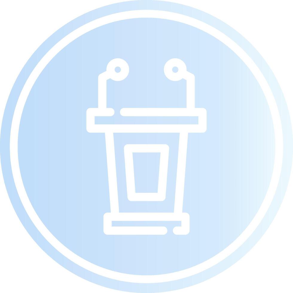 Lectern Creative Icon Design vector