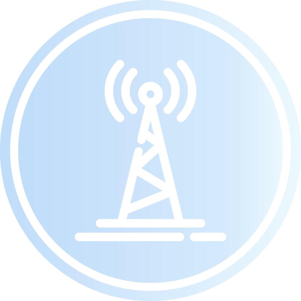 Radio Tower Creative Icon Design vector