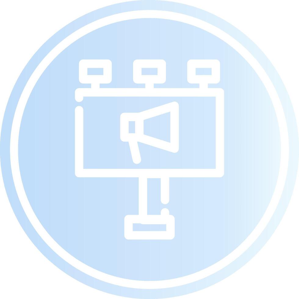 Billboard Creative Icon Design vector