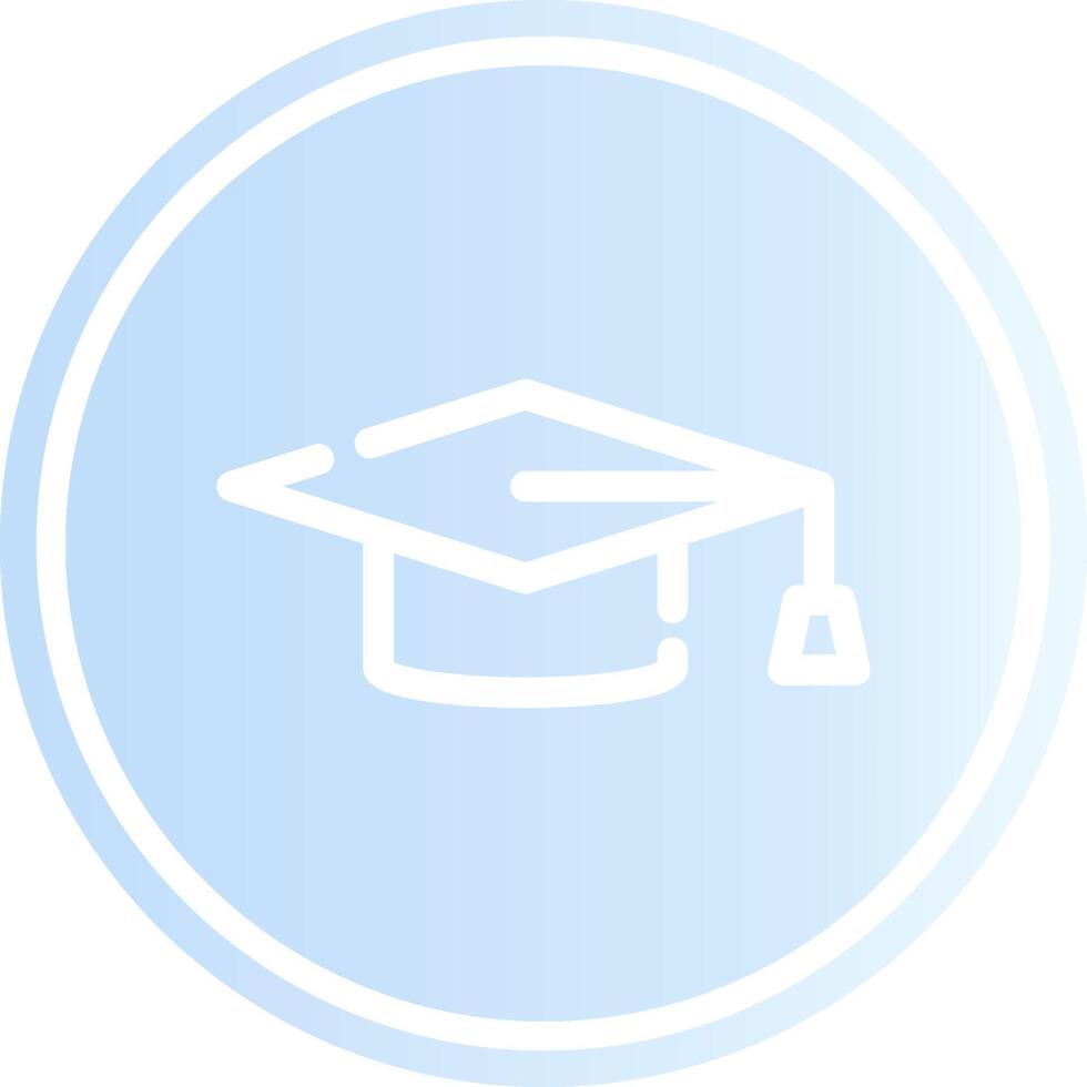 diseño de icono creativo de gorra de graduación vector