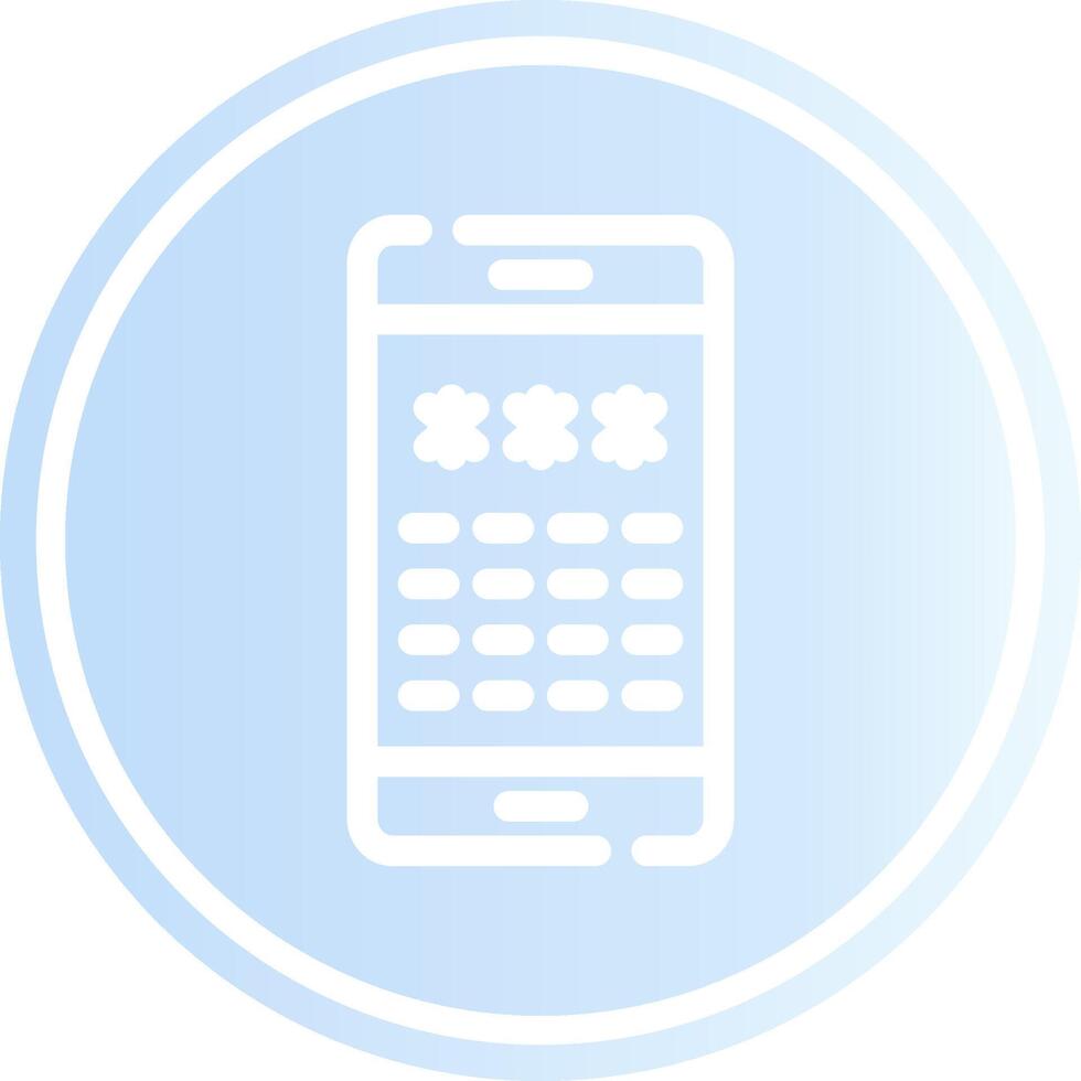 Pin Code Creative Icon Design vector