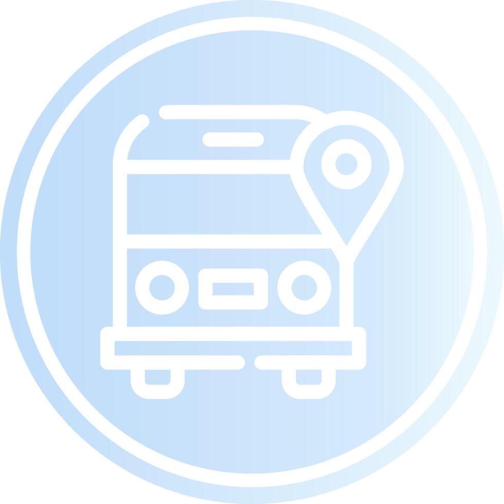 School Bus Creative Icon Design vector