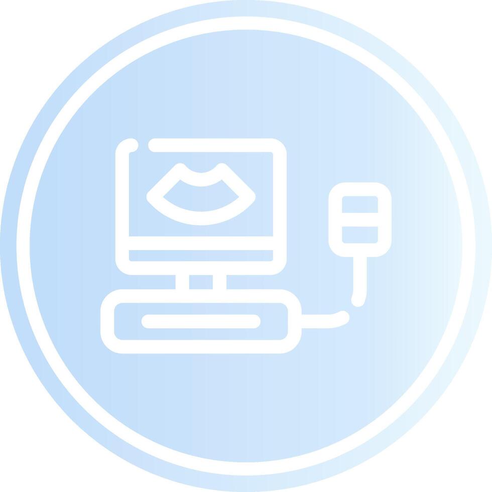 Ultrasound Creative Icon Design vector
