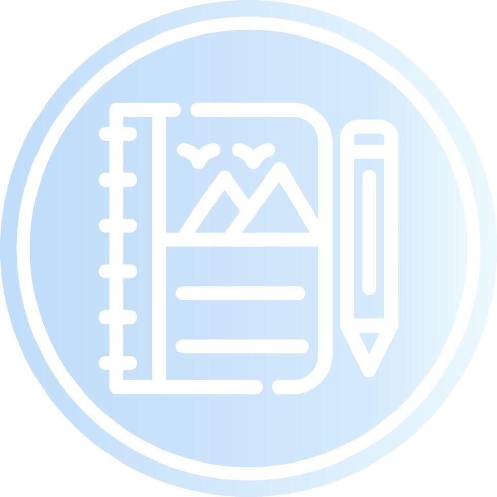 Sketchbook Creative Icon Design vector